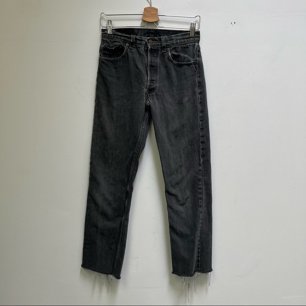 Levi’s Button Fly Fringe Cuff Jeans